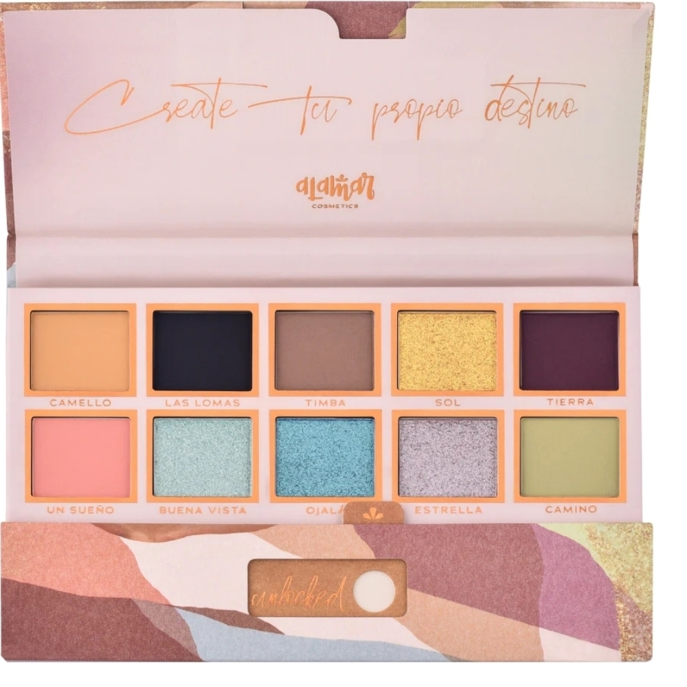 Alamar Destino Eyeshadow Palette - Vibrant Multi-Color 11g Total New